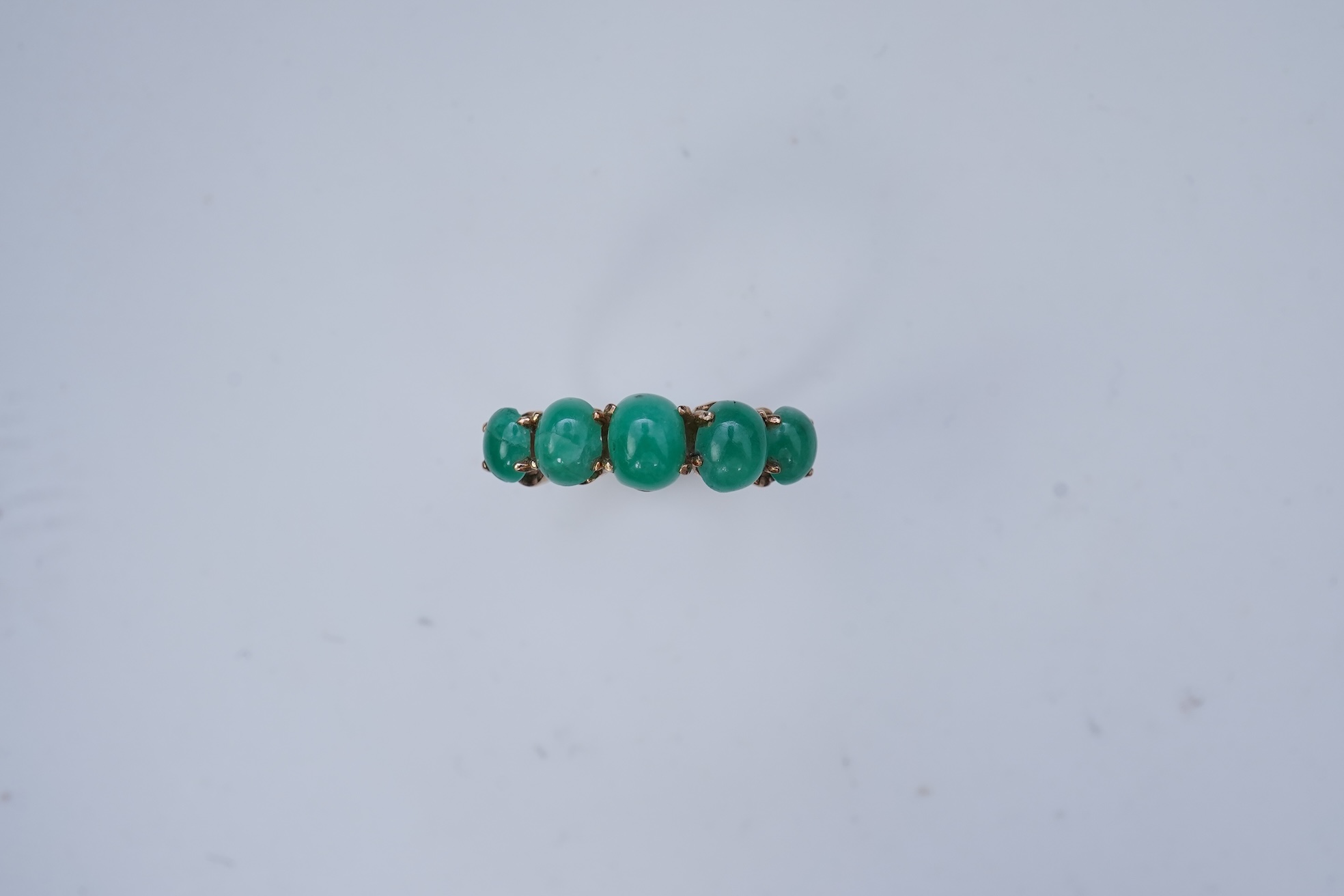 An emerald ring